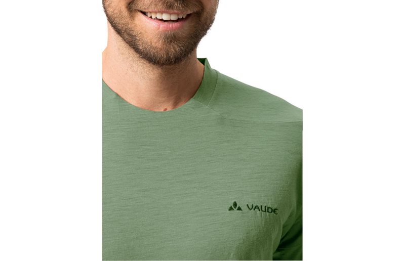 VAUDE Pyöräilypaita Yaras LS Wool Shirt Men Willow Green