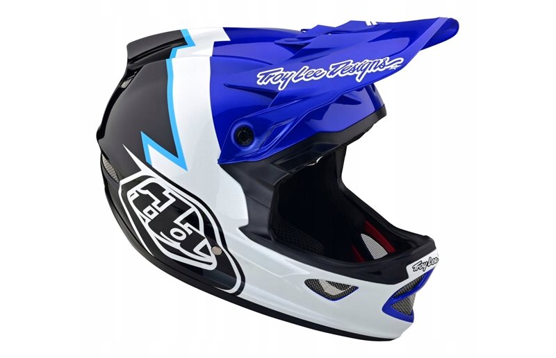 Full Face kypärä Troy Lee Designs D3 Fiberlite Helmet Blue