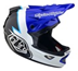 Full Face kypärä Troy Lee Designs D3 Fiberlite Helmet Blue