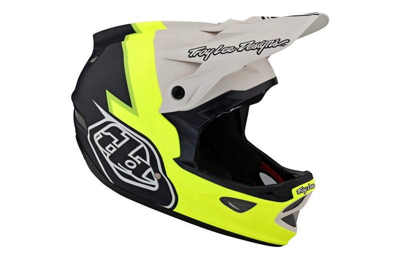 Troy Lee Designs D3 Fiberlite Helmet Flo Yellow