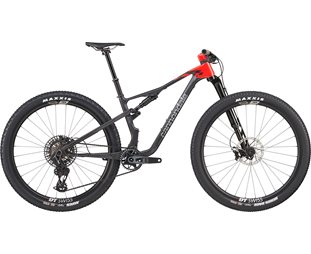 Täysjousto maastopyörä Cannondale Scalpel Carbon 1 Rally Red