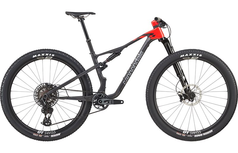 Täysjousto maastopyörä Cannondale Scalpel Carbon 1 Rally Red