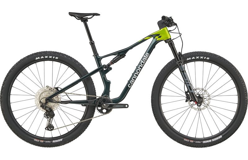 Täysjousto maastopyörä Cannondale Scalpel Carbon 3 Gunmetal Green