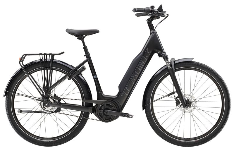 Trek Elcykel Dam District+ 4 Lowstep 800wh Trek Black Satin