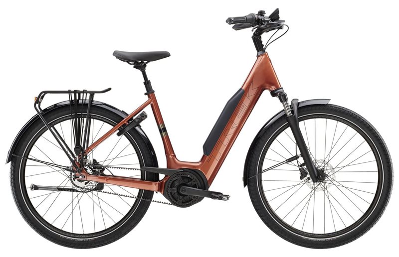 Trek Elcykel Dam District+ 4 Lowstep 800wh Pennyflake