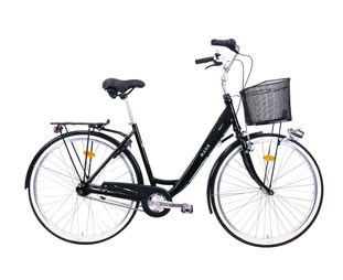 Naisten polkupyörä MADE Viola City 3-vaihteinen 28" Musta