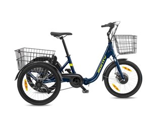 Kolmipyöräinen sähköpyörä Monty Tricycle Nuke 20 Blue/Yellow/Blue