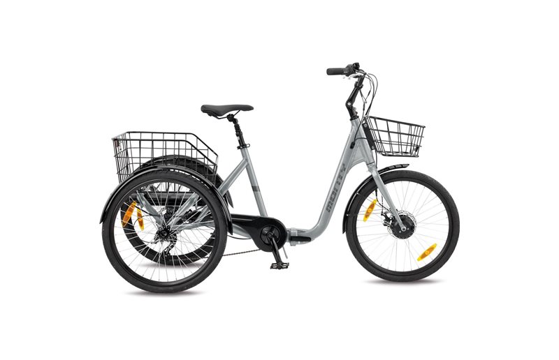 Kolmipyöräinen sähköpyörä Monty Tricycle Nuke 24 Silver/Silver/Silver