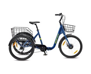 Kolmipyöräinen sähköpyörä Monty Tricycle Nuke 24 Blue/Yellow/Blue