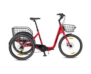 Monty Electric Tricycle Rocket 24 Red/Silver/Red