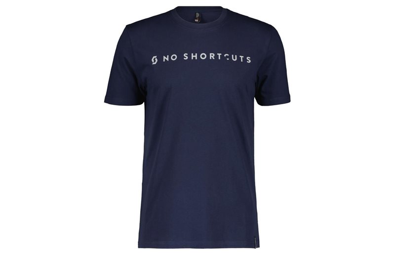 SCOTT T-shirt Herr No Shortcuts SS Midnight Blue