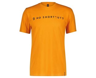 SCOTT T-shirt Herr No Shortcuts SS Copper Orange