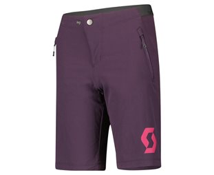 Scott Cykelbyxor Shorts JR Barn Trail 10 ls/fit w/pad Cyber Purple