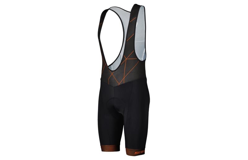 Scott Cykelbyxor Bibshorts Herr RC Team ++ Black/Flash Orange