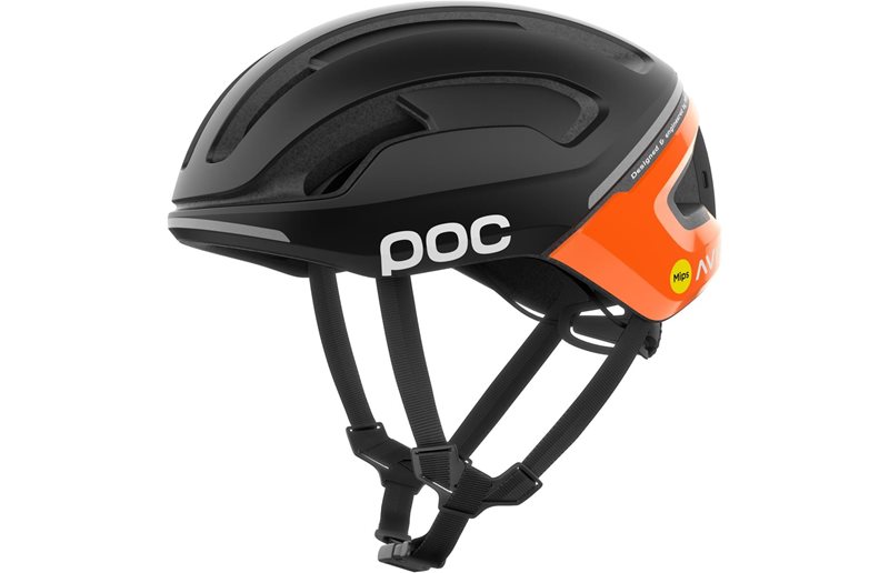 Poc Cykelhjelm Racer Omne Beacon Mips Fluorescent Orange AVIP/Uranium Black Matt
