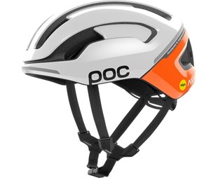 Poc Sykkelhjelm Racer Omne Beacon Mips Fluorescent Orange AVIP/Hydrogen White