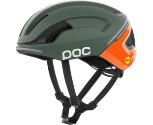 Poc Cykelhjälm Racer Omne Beacon Mips Fluorescent Orange AVIP/Epidote Green Matt
