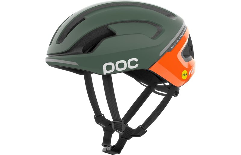 Poc Cykelhjälm Racer Omne Beacon Mips Fluorescent Orange AVIP/Epidote Green Matt