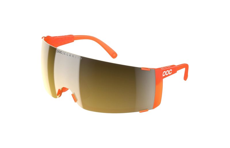 Poc Cykelbriller Propel Fluorescent Orange Translucent/Clarity Road/Sunny Gold
