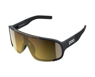 Pyöräilylasit POC Aspire Mid Uranium Black/Clarity Road/Partly Sunny Gold