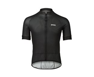 POC Pyöräilypaita Essential Road Logo Uranium Black/Hydrogen White