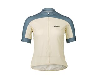 POC Naisten pyöräilypaita Essential Road Logo Okenite Off-White/Calcite Blue