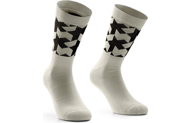 Assos Pyöräilysukat Monogram Socks EVO Moon Sand