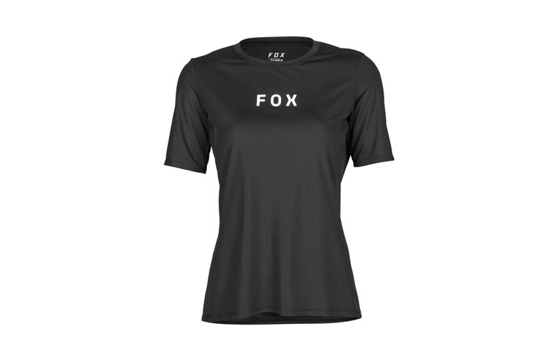 Fox Naisten pyöräilypaita Ranger SS Wordmark Black