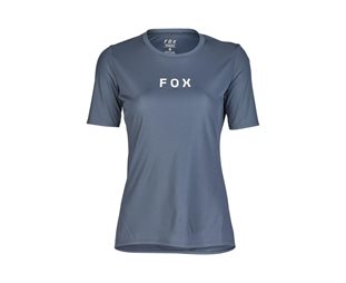 Fox Sykkeltrøye W Ranger SS Wordmark Graphite