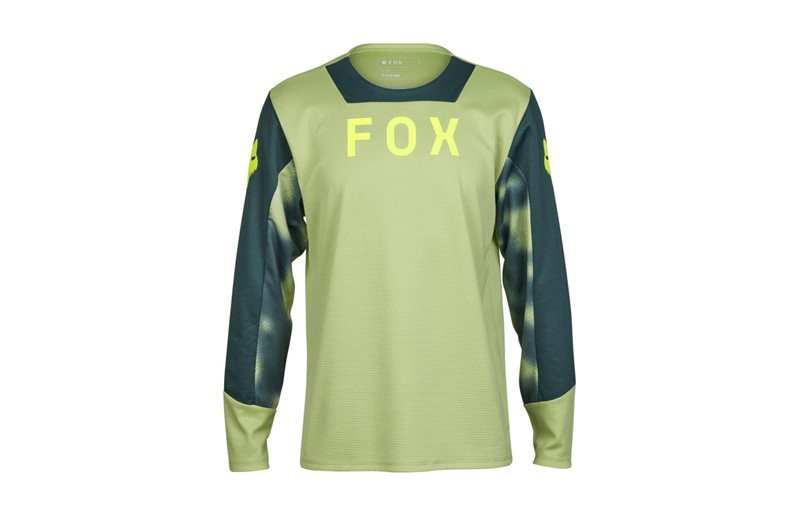 Fox Sykkeltrøye Yth Defend LS Taunt Pale Green