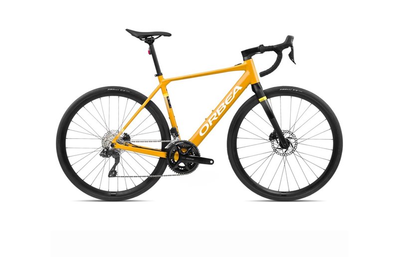 Maantie sähköpyörä Orbea Gain D30i Mango Gloss/Black Matt