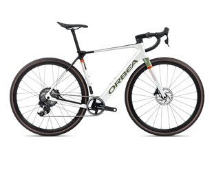 Orbea Elcykel Racer Gain M21e 1x White Chic-Metallic Green Artichoke (WHITE CHIC-METALLIC GREEN ARTICHOKE/L)