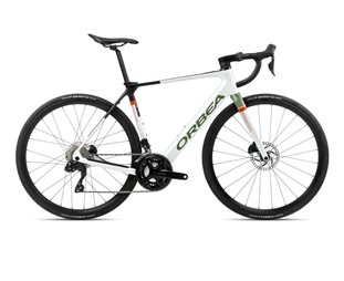 Maantie sähköpyörä Orbea Gain M30i White Chic-Metallic Green Artichoke