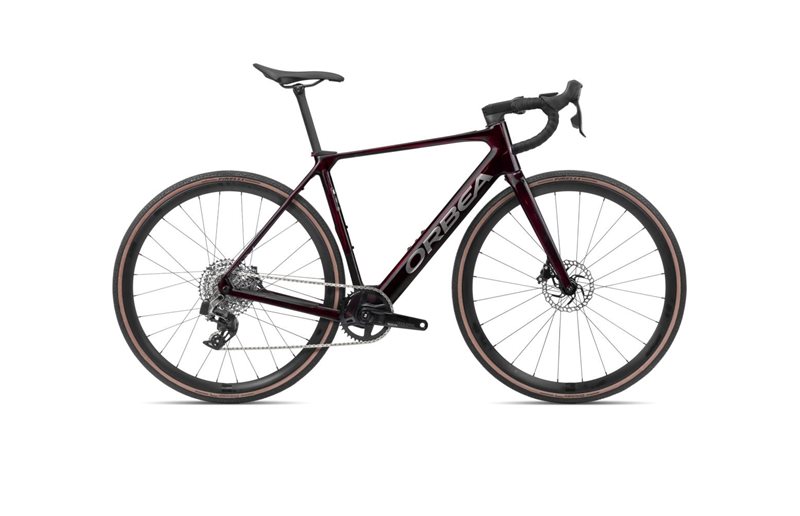 Orbea Elcykel Racer Gain M31e 1x Wine Red Carbon View