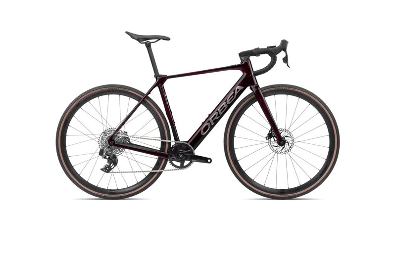 Orbea Maantie sähköpyörä Gain M31e 1x Wine Red Carbon View