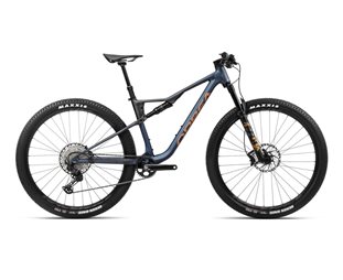 Täysjousto maastopyörä Orbea Oiz H10 Moondust Blue-Leo Orange Matt