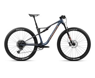 Täysjousto maastopyörä Orbea Oiz H20 Moondust Blue-Leo Orange Matt