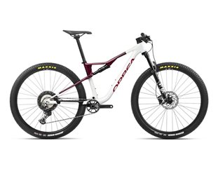 Täysjousto maastopyörä Orbea Oiz H30 White Chic- Shadow Coral Gloss