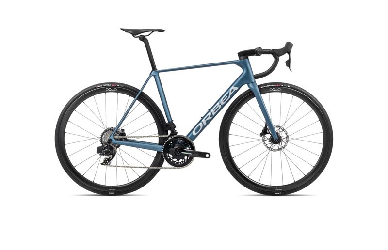 Maantiepyörä Orbea Orca M21eTEAM PWR Slate Blue-Halo Silver Matt