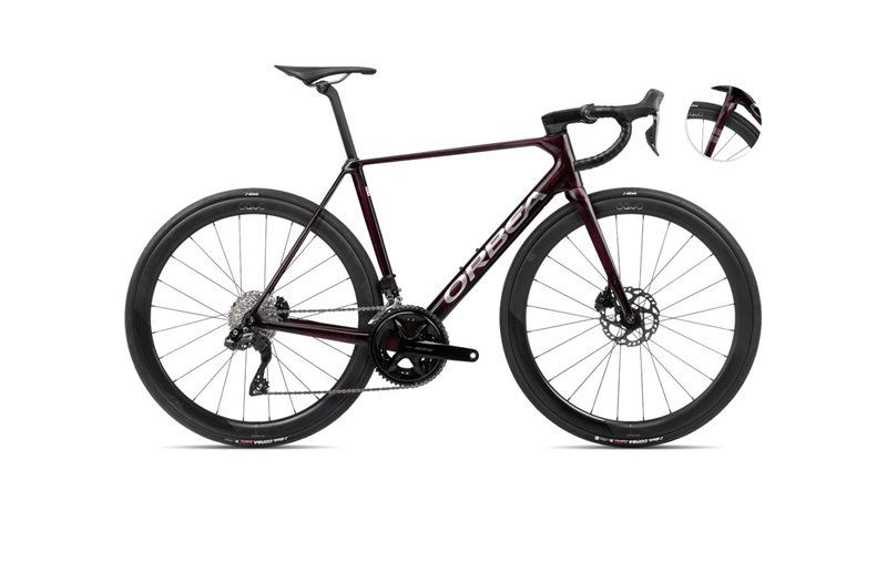 Maantiepyörä Orbea Orca M30iLTD PWR Wine Red-Titanium Gloss