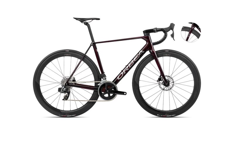 Maantiepyörä Orbea Orca M31eLTD PWR Wine Red-Titanium Gloss
