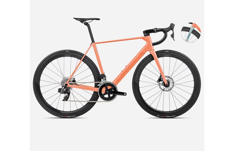 Orbea Maantiepyörä Orca M31eLTD Pwr Orange Cloud Matt/Stone Blue Matt-G