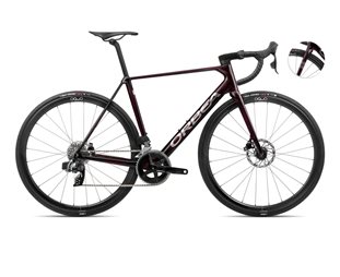 Maantiepyörä Orbea Orca M31eTEAM Wine Red-Titanium Gloss