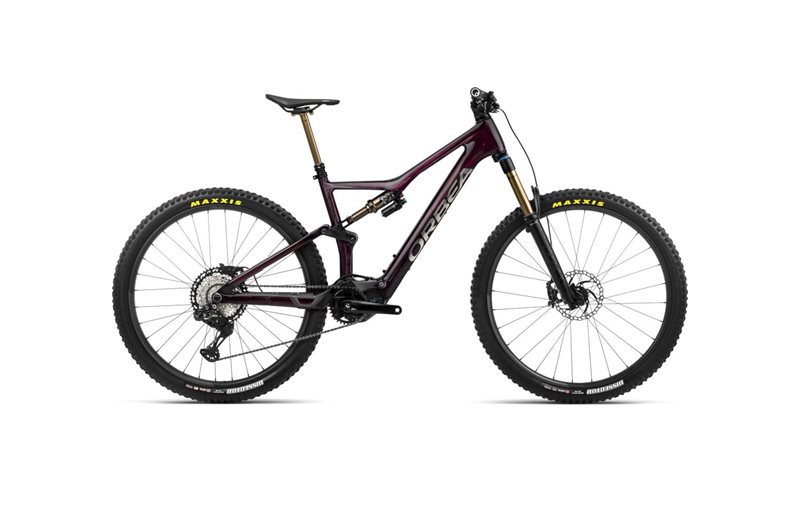 Sähkömaastopyörä Orbea Rise M-TEAM Wine Red Carbon View-Titan Gloss