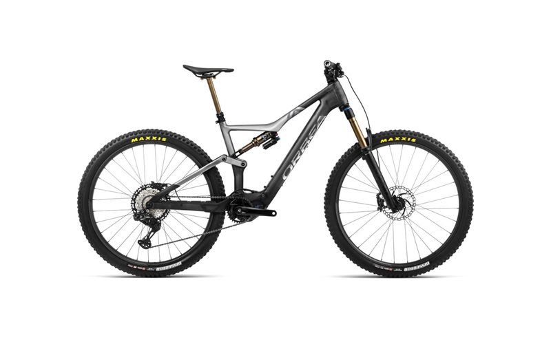 EL-MTB Orbea Rise M-team Hiilikuitu Raw-Shark Grey Matt