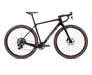 Gravel pyörä Orbea Terra M21eTEAM 1x Wine Red Carbon View