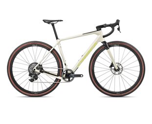 Orbea Gravel Bike Terra M21eteam 1x Ivory White-Spicy Lime Gloss (IVORY WHITE-SPICY LIME GLOSS/L)