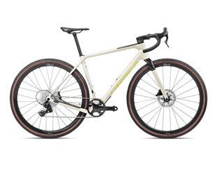 Gravel pyörä Orbea Terra M22TEAM 1x Ivory White-Spicy Lime Gloss