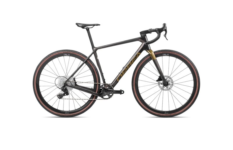 Orbea Gravel Bike Terra M22team 1x Cosmic Carbon View-Metallic Olive G