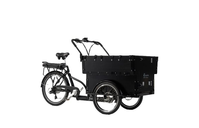 Cargobike Lådcykel Classic Kindergarten Black
